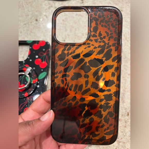 Stylish Velvet Caviar Phone Case Bundle - Floral, Cherry, Bow, Leopard Designs - Picture 6 of 9